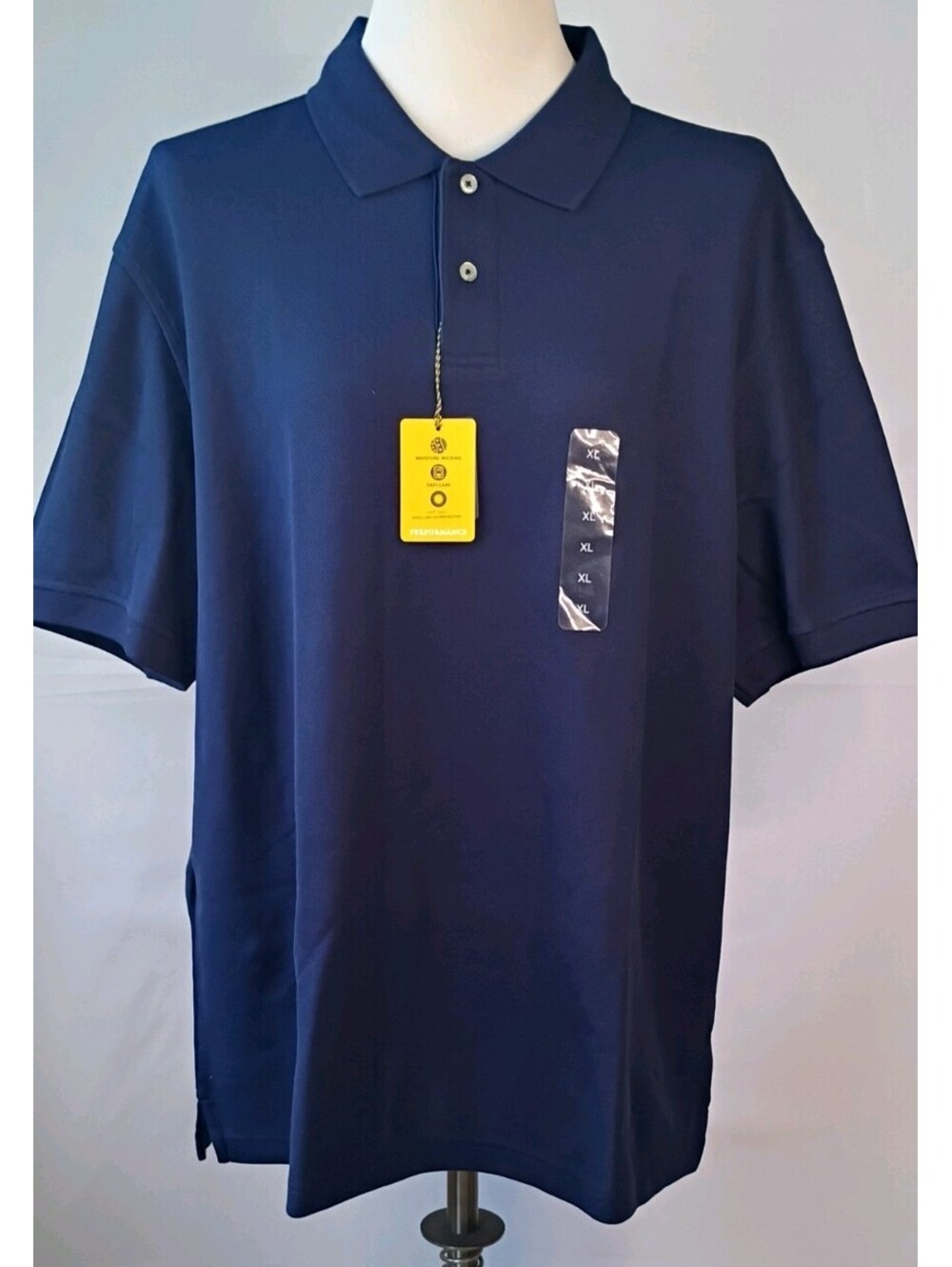 CLUB ROOM Men's Dark Blue Polo Size XL